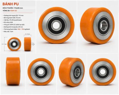 Alternative view of Bánh cân bằng xe nâng tay điện Jialift, Heli 115x55mm